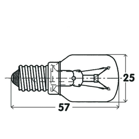 LAMPE FOUR E14 220V 15W pour four BOSCH B/S/H