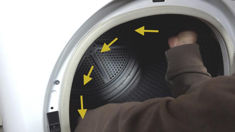 Trockner dreht nicht mehr Versuch per Hand zu drehen