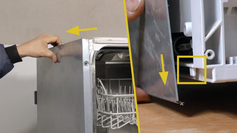 Seitenteile abmontieren Seitenteile abmontieren