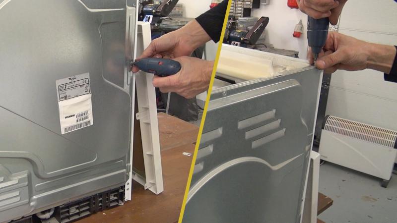 Schrauben der rückseitigen Gehäusewand entfernen Schrauben der rückseitigen Gehäusewand entfernen