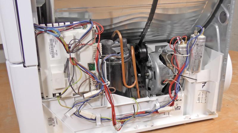 Innenleben des Trockners