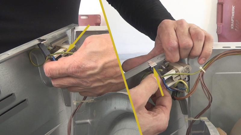 Stromabschluss abklemmen