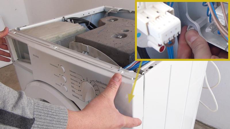 Bedienblende entfernen Bedienblende entfernen