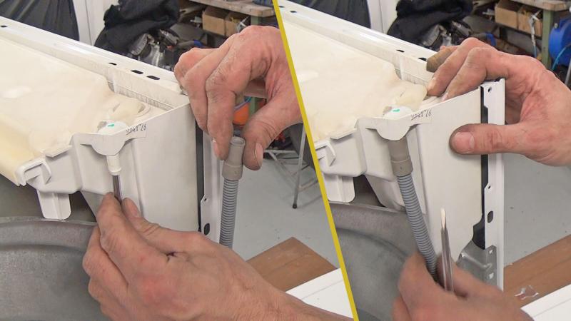 Kondensatzulaufventil auf Durchgängigkeit prüfen