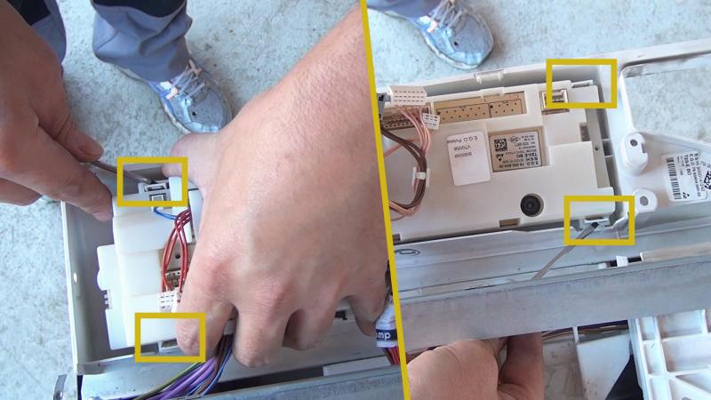 Platinengehäuse vom Bedienelement lösen