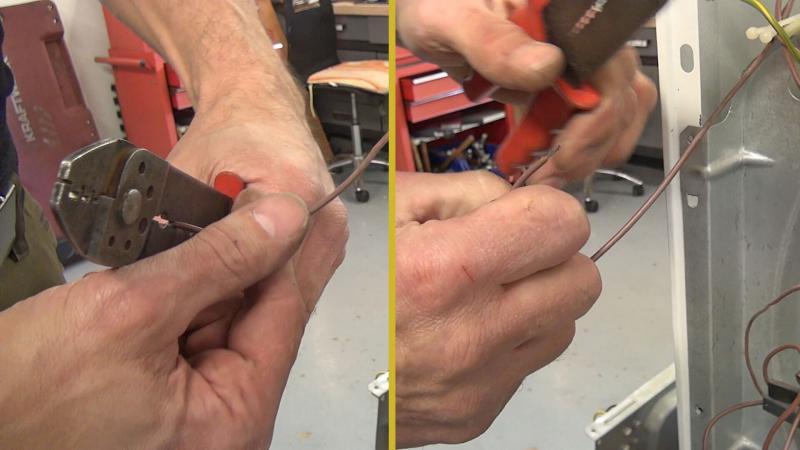 Kabel abzwicken und neu abisolieren Kabel abzwicken und neu abisolieren