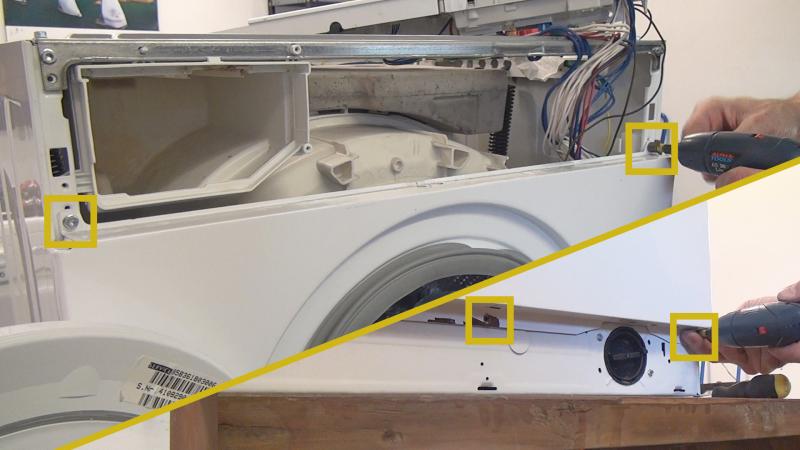 Frontblende abschrauben Frontblende abschrauben