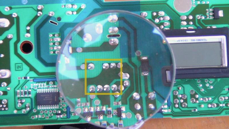 Kontakte auf der Vorderseite