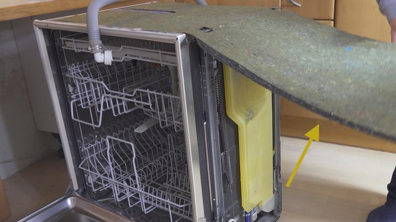 Dämmplatte nach oben schlagen