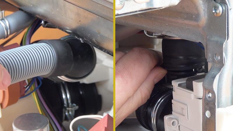 Ablaufschlauch abziehen Ablaufschlauch abziehen