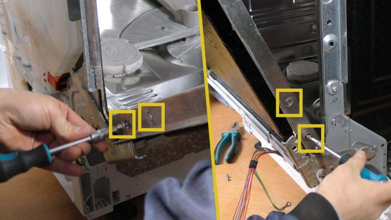 Geschirrspüler läuft vorne aus - Untere Türdichtung tauschen (Siemens / Bosch / Neff)