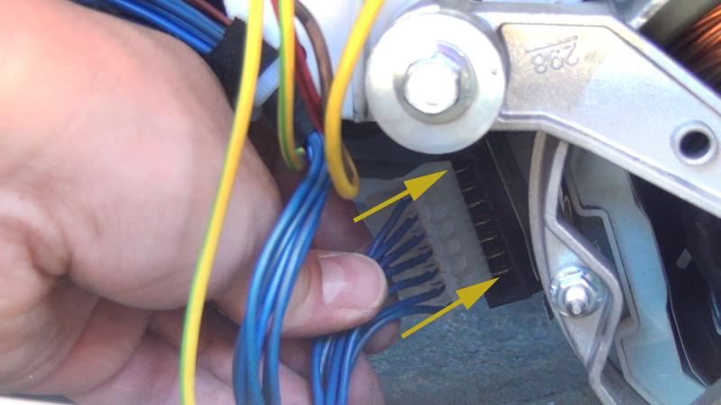 Motor wieder anschließen Motor wieder anschließen