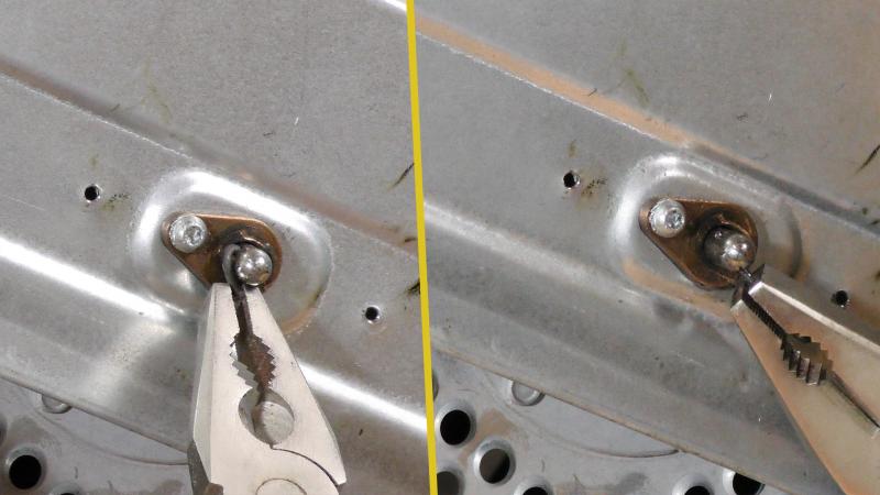 Sicherungsstift der Trommel entfernen