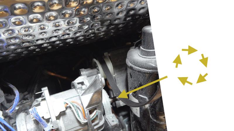 Versuch die Motorwelle zu drehen