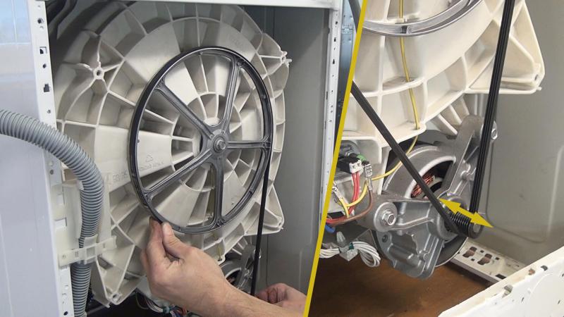 Antriebsriemen mittig einrichten