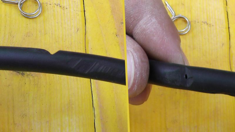 Schlauch überprüfen