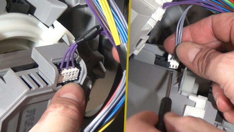 Stecker der Heizpumpe abschließen