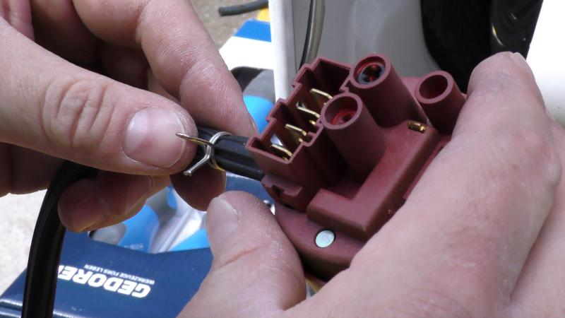 Neuen Schlauch aufstecken