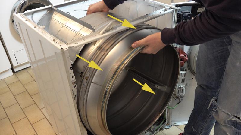 Trommel entfernen Trommel entfernen