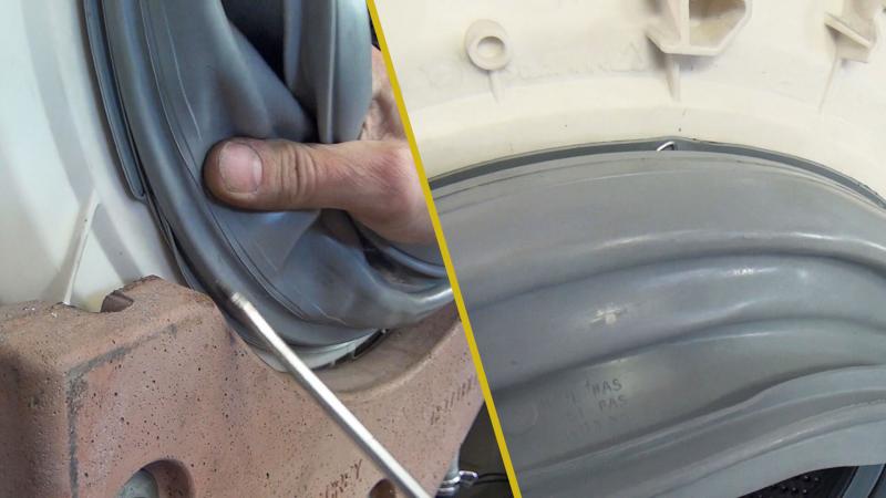 Sitz der neuen Türdichtung kontrollieren Sitz der neuen Türdichtung kontrollieren