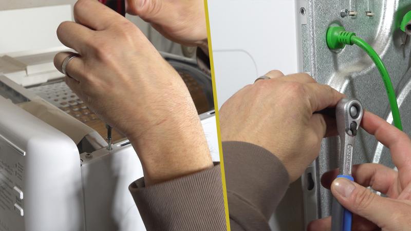 Seitendeckel verschrauben