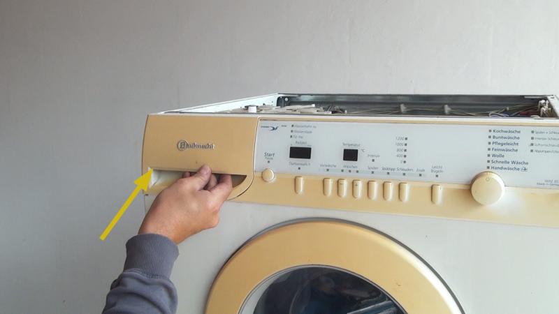 Waschmittellade einsetzen