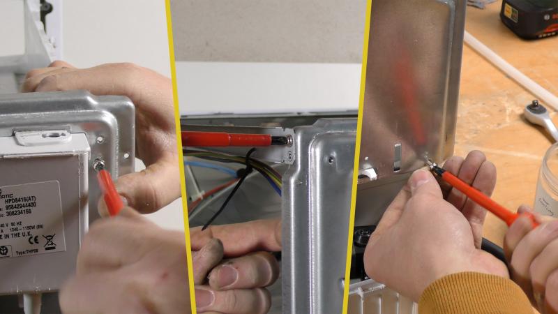 Rückwand verschrauben