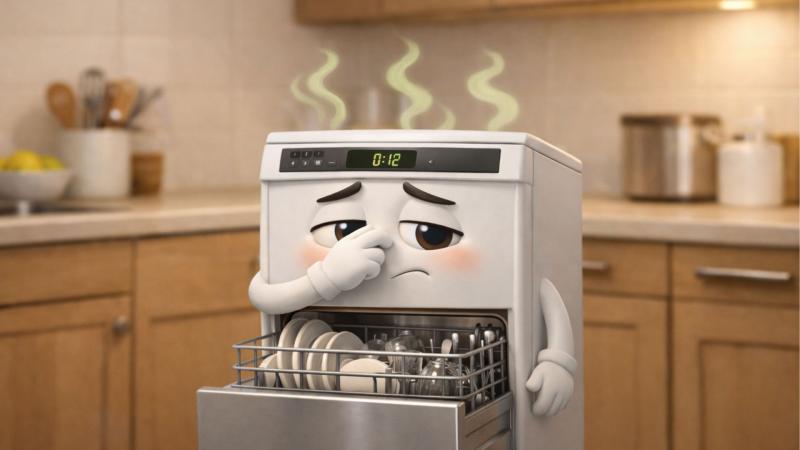 Warum riecht die Spülmaschine unangenehm und wie kannst du den Geruch loswerden?