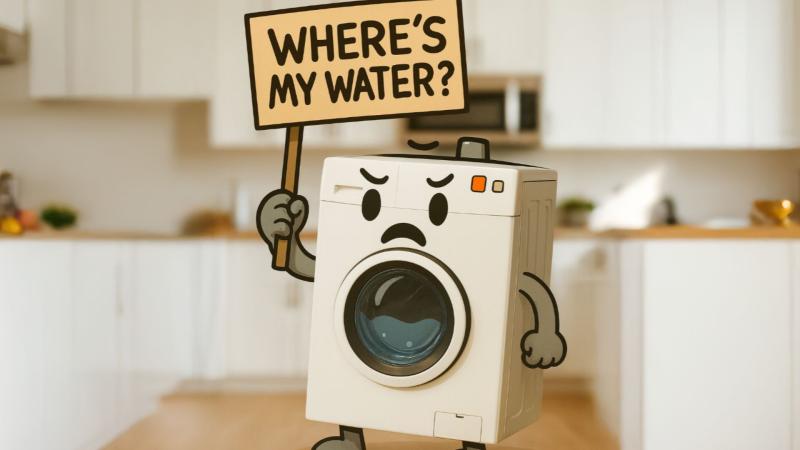 Waschmaschine zieht kein Wasser? Diese 7 Ursachen musst Du kennen