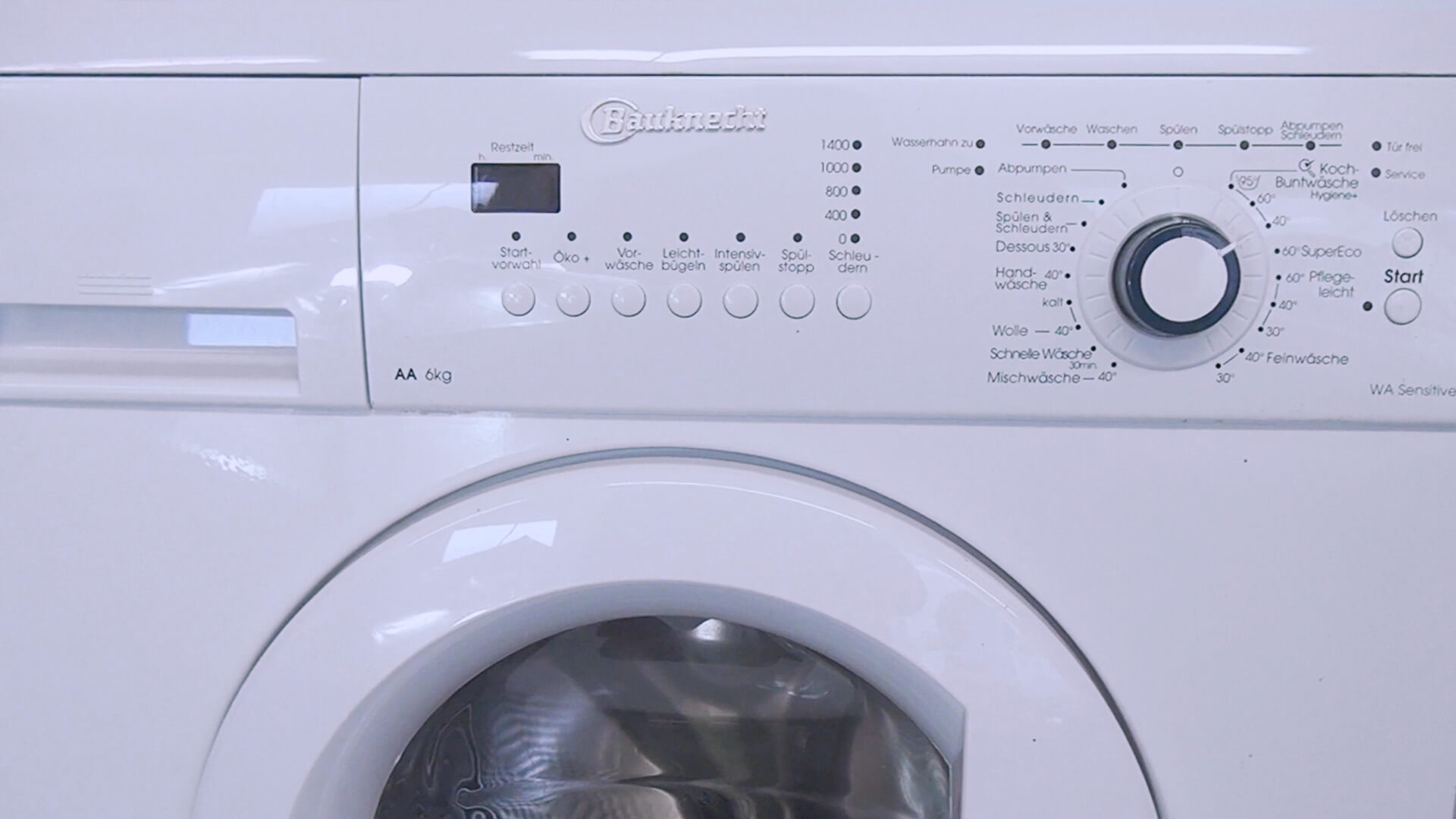 Bauknecht Waschmaschine Fehlermeldung